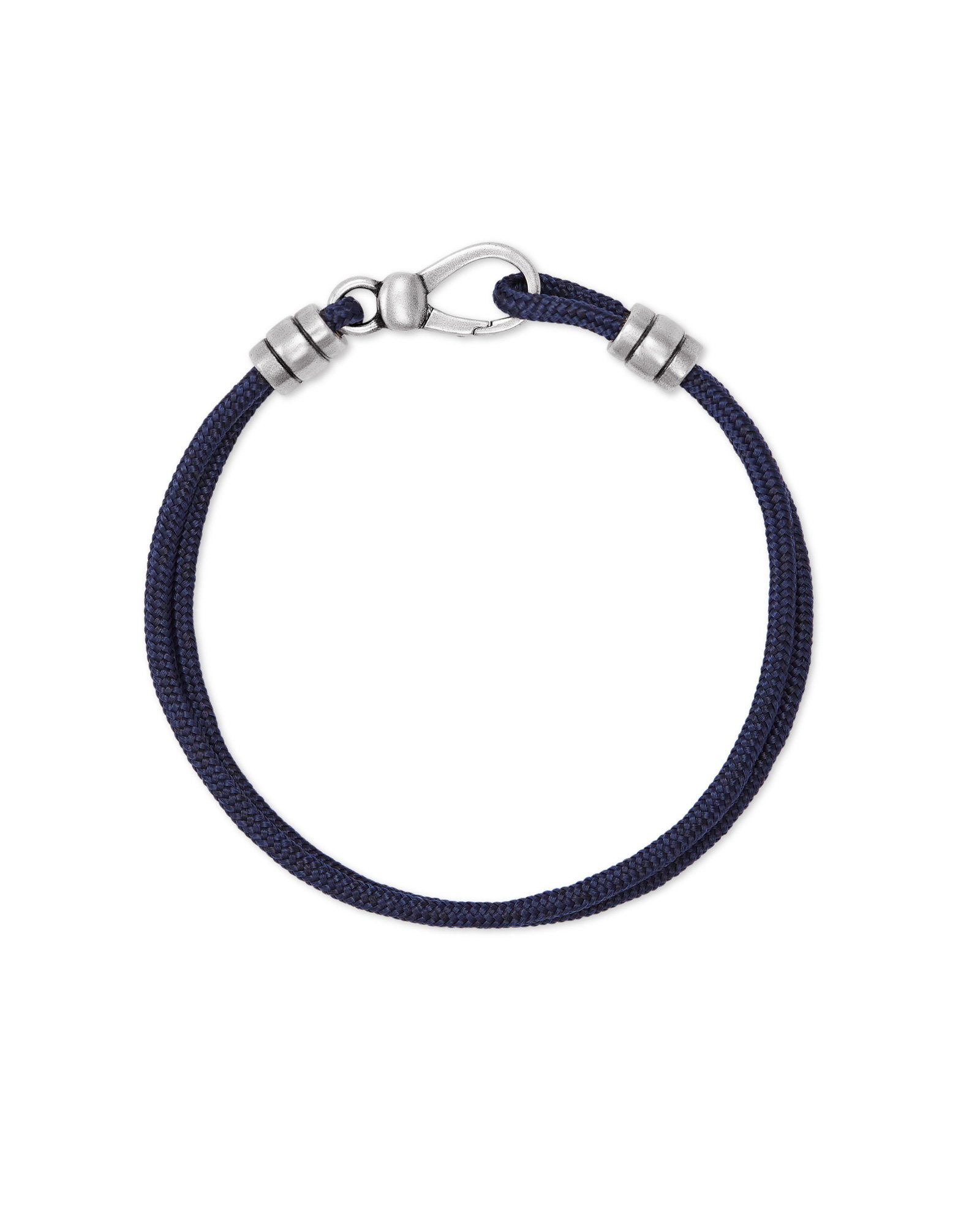 Kenneth Oxidized Sterling Silver Corded Bracelet in Navy | Kendra Scott